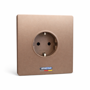 Gewstar Ecosma როზეტი დამიწებით (Schuko) – ბრინჯაოს ფერი