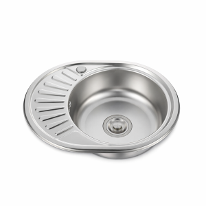 უჟანგავი ლით. ნიჟარა 600*450*170მმ *0.6მმ ჩასასმ. სიფონით, მარჯვენა FLD6045R