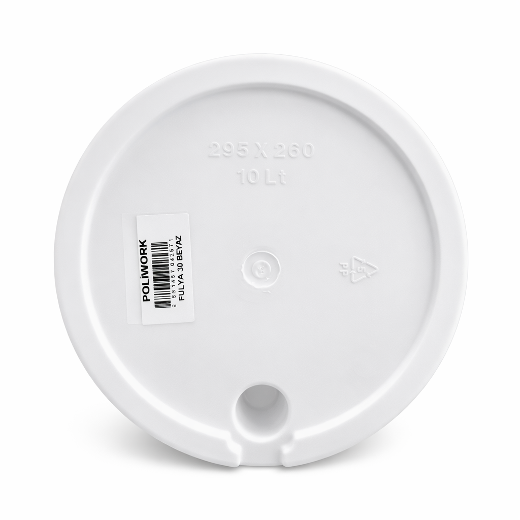 პლასტმასის ქოთანი თეთრი 10ლ F – 30 SY1490 - 2