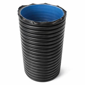 150 მმ. გოფრირებული მილი SN8 გადასაბმელით 6MT(Kuzenler634)