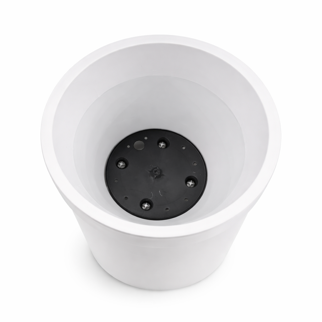 პლასტმასის ქოთანი თეთრი 10ლ F – 30 SY1490 - 1