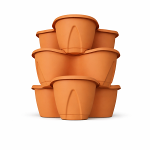 მარწყვის დასარგავი მრავალსართულიანი ასაწყობი ქოთანი (Tower Planter)