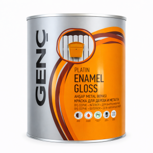 GENC Platin Enamel Gloss 2.5ლ – პრიალა ემალი ხისა და მეტალისთვის (Interior/Exterior)
