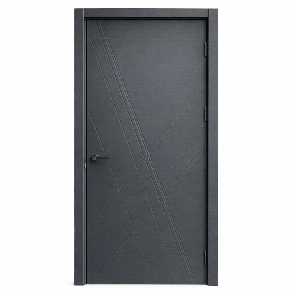 კარი MDF Графика-X ზომა. 80*2150 ფერი. ПВХ Дюна Темная