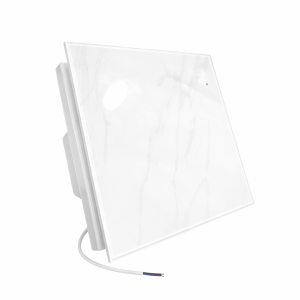 აბაზანის გამწოვი 100 მმ, თეთრი, კვადრატული პანელით