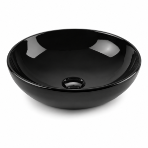 დასადები ხელსაბანი MOTTO OVAL 50 cm GLOSSY BLACK (MTLG05002FDOB9000 – k