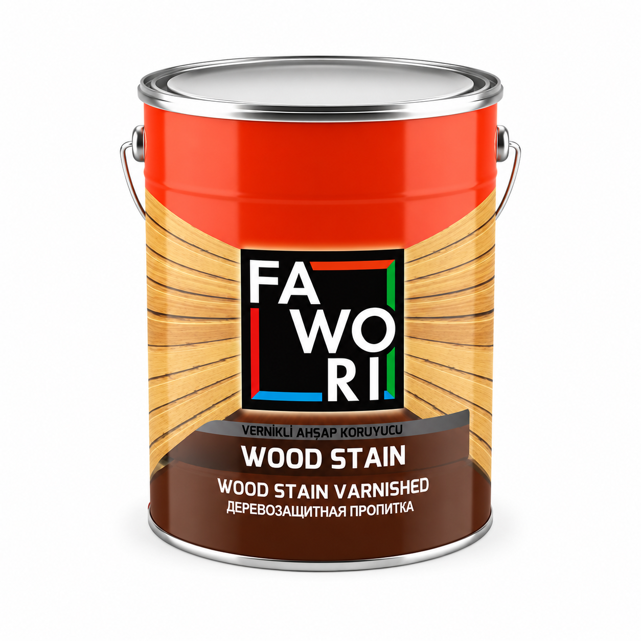 2.5ლ ხის ლაქი წაბლისფერი FAWORI WOOD STAIN KESTANE